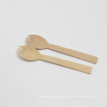 160mm Disposable cutlery bamboo spork for restaurant use